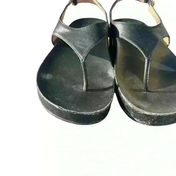 Stuart Weitzman Summer Thong Sandal Black Size 8B Retails $470 Made In Spain - Picture 4 of 8